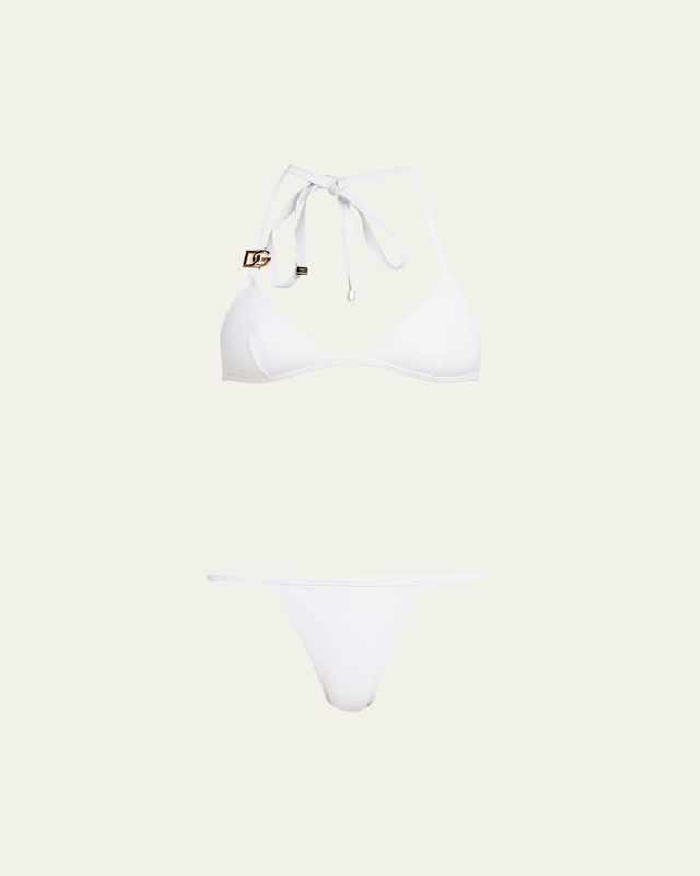 Two-Piece Triangle Bikini Set w/ DG Logo